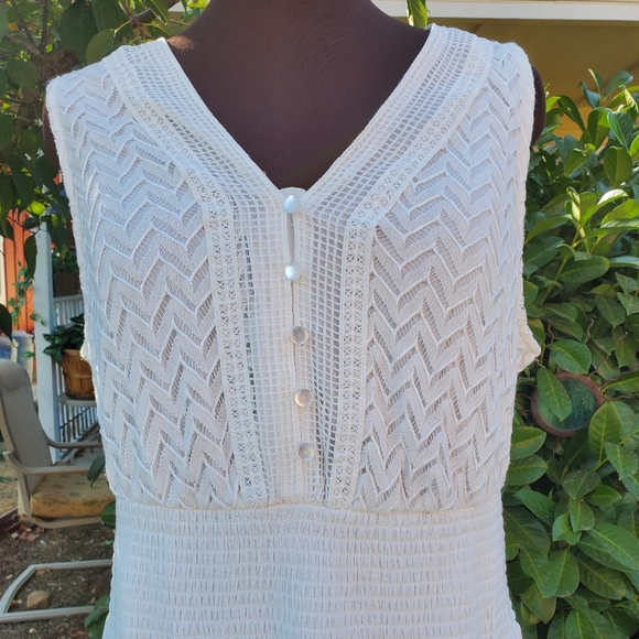 NWT WHITE TIERRED DRESS SIZE 2X - Picture 2 of 10